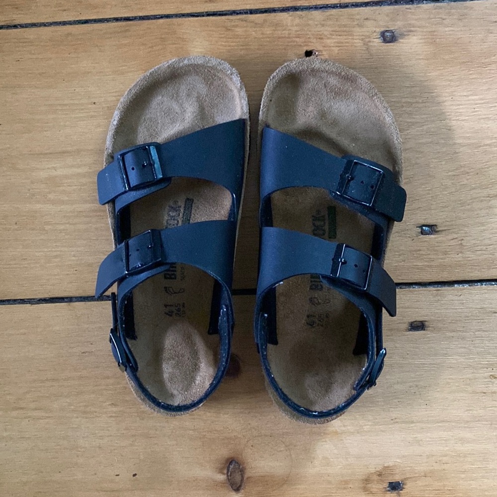 Unworn Birckenstock double strap sandals